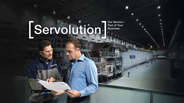 Servolution services for paper industry by Voith