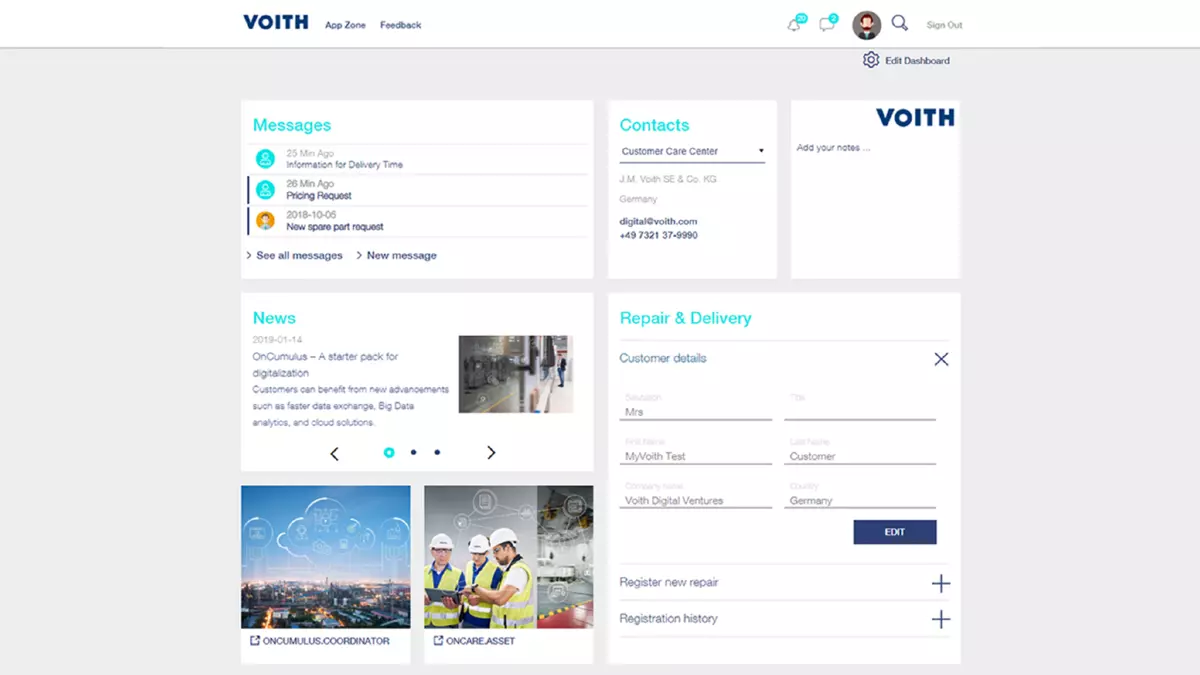 Login branch | Voith