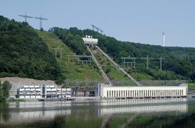 Herdecke pumped storage power station (total capacity 153 MW)