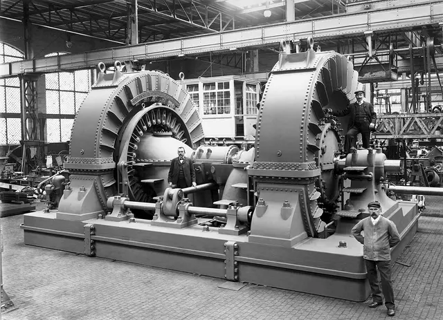 Twin turbines (Niagara Falls, Canada, 1904)