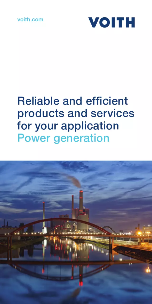 Turbo gear units | Voith