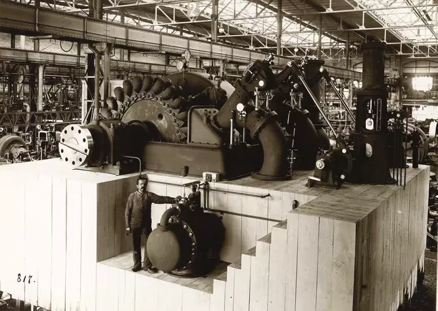 Pelton turbines (Rjukan, Norway, 1909)